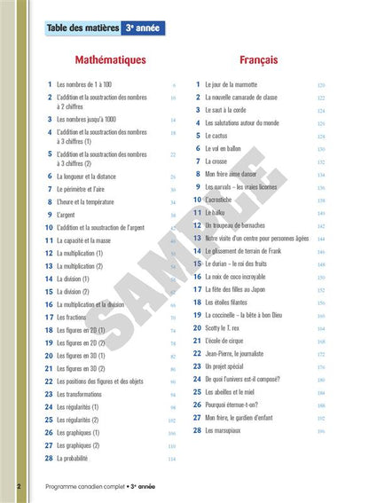 Programme canadien complet 3