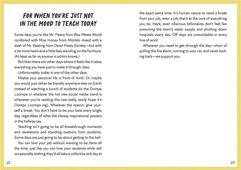 Tiny Pep Talks for Teachers
