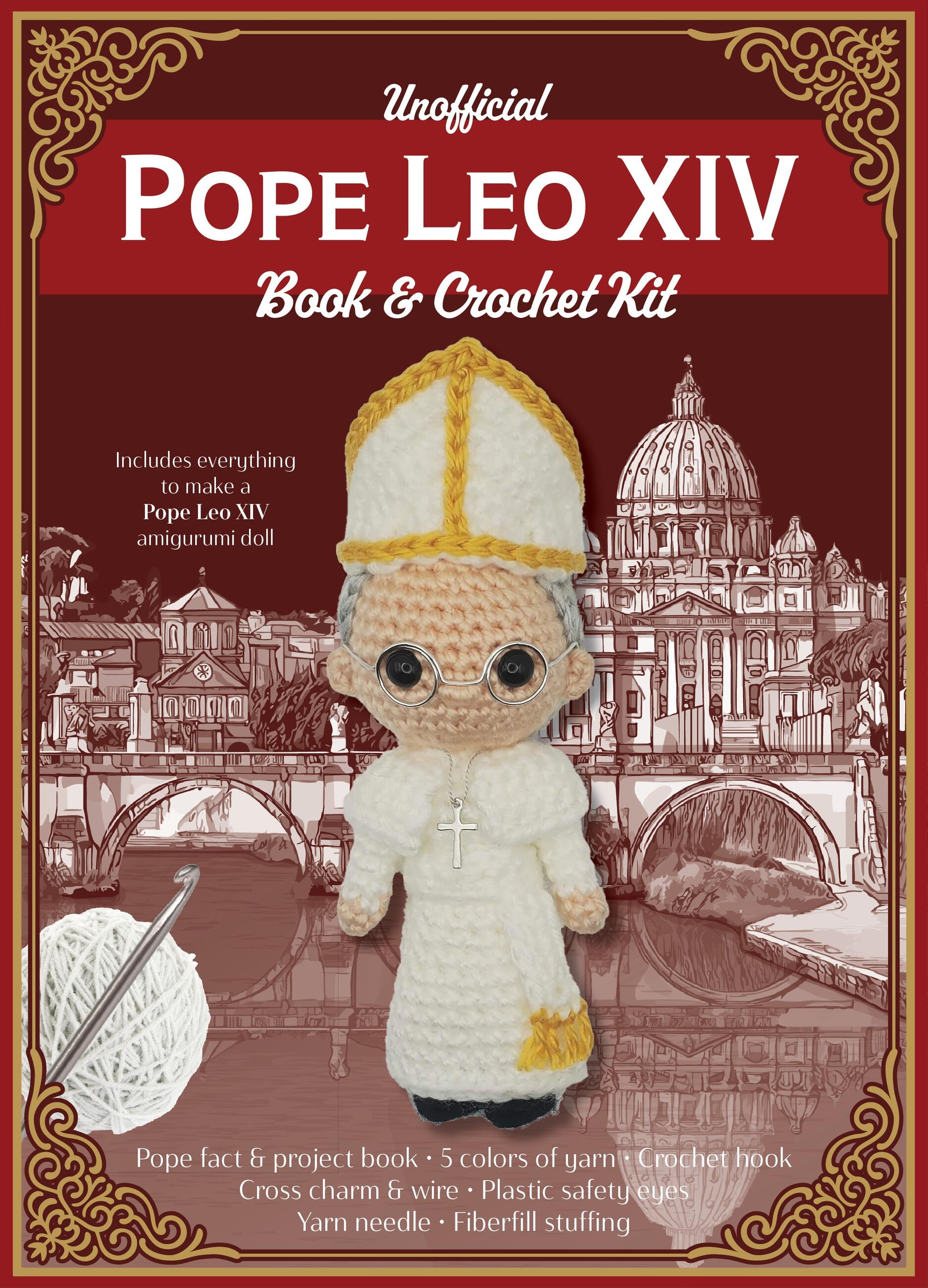 Unofficial Pope Leo XIV Book and Crochet Kit – MandaGroup