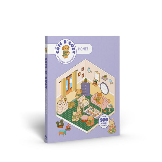 Cute 'n' Cozy Sticker Therapy: Homes