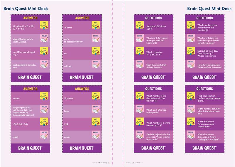 Brain Quest Workbook: 4th Grade Revised Edition