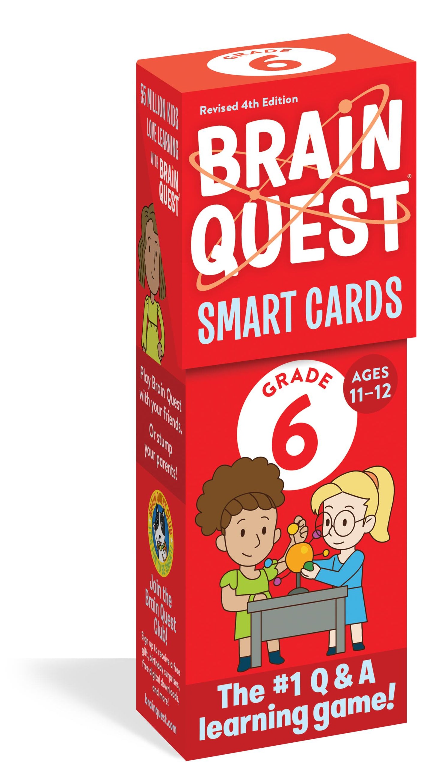 Cartes à puce Brain Quest 6e année, 4e édition révisée