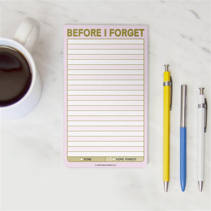 Before I Forget Great Big Sticky Note