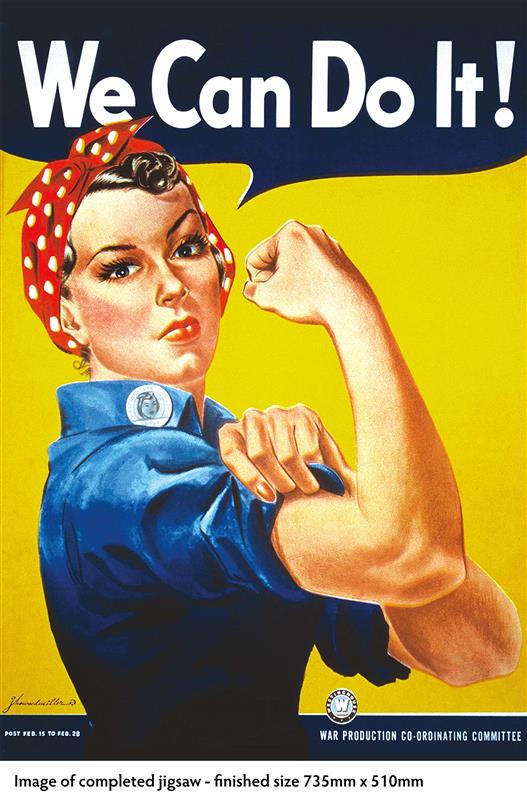 Adult Jigsaw Puzzle J. Howard Miller: Rosie the Riveter Poster