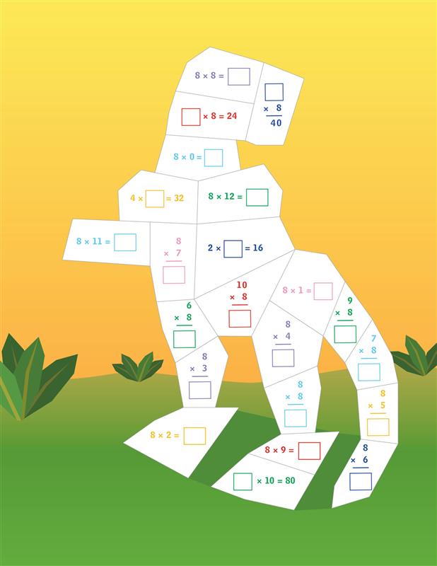 Learn by Sticker: Multiplication