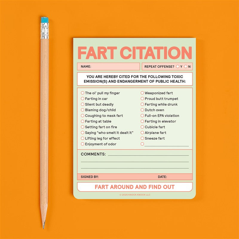 Fart Citation Nifty Note Pad