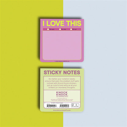 I Love This Sticky Notes