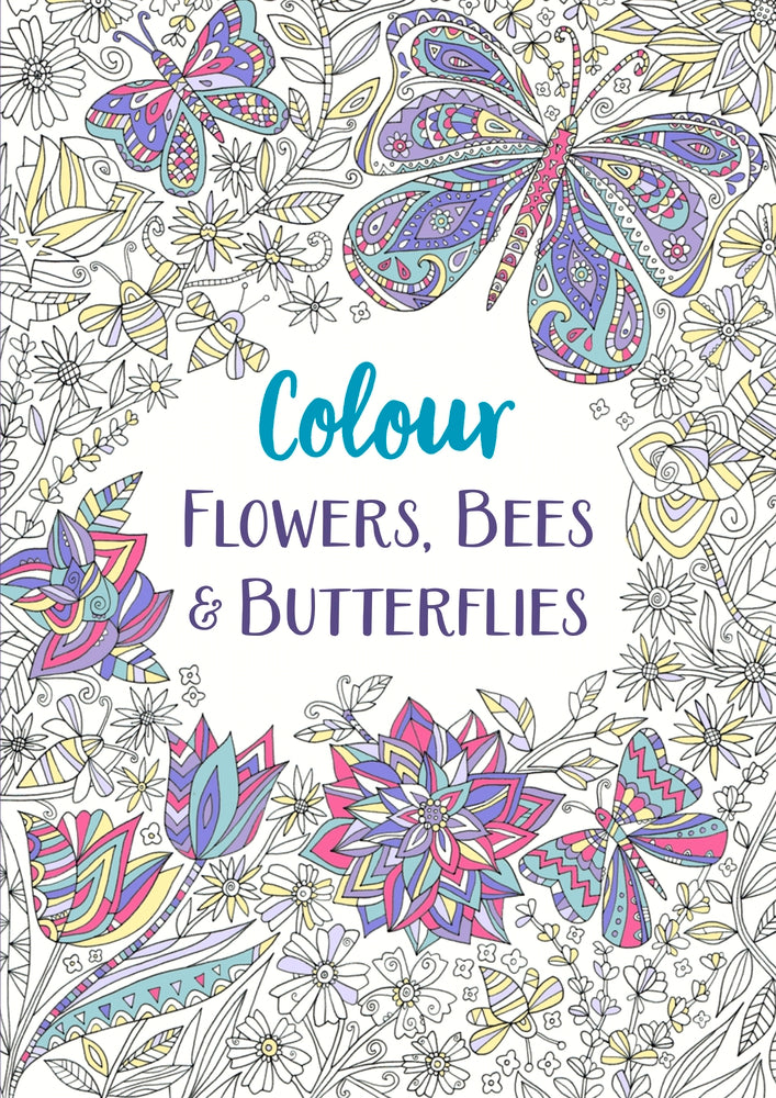 Colour Flowers, Bees &amp; Butterflies