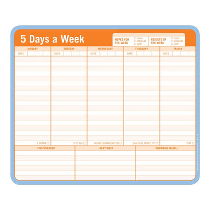 5 Days a Week Paper Mousepad