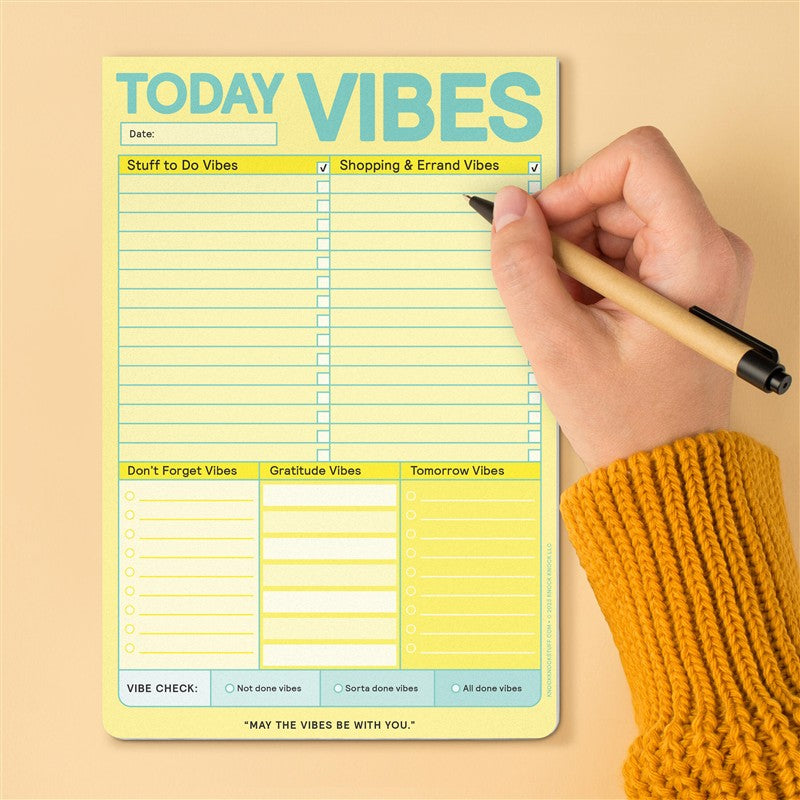 It's a Vibe Pad, To Do Pad, Shopping and Errands List Pad