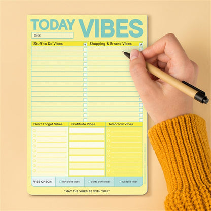 It's a Vibe Pad, To Do Pad, Shopping and Errands List Pad