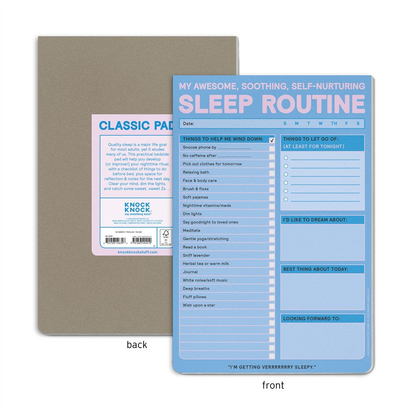 Sleep Routine Pad