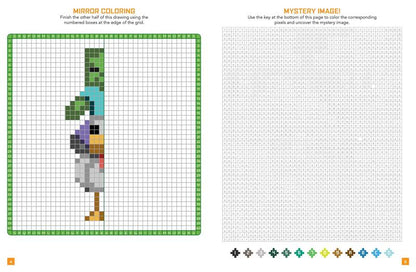 The 8-Bit Pixel World Coloring Book