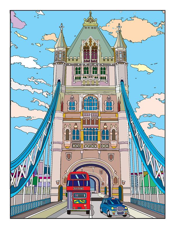 Creative Haven Bridges Coloring Book