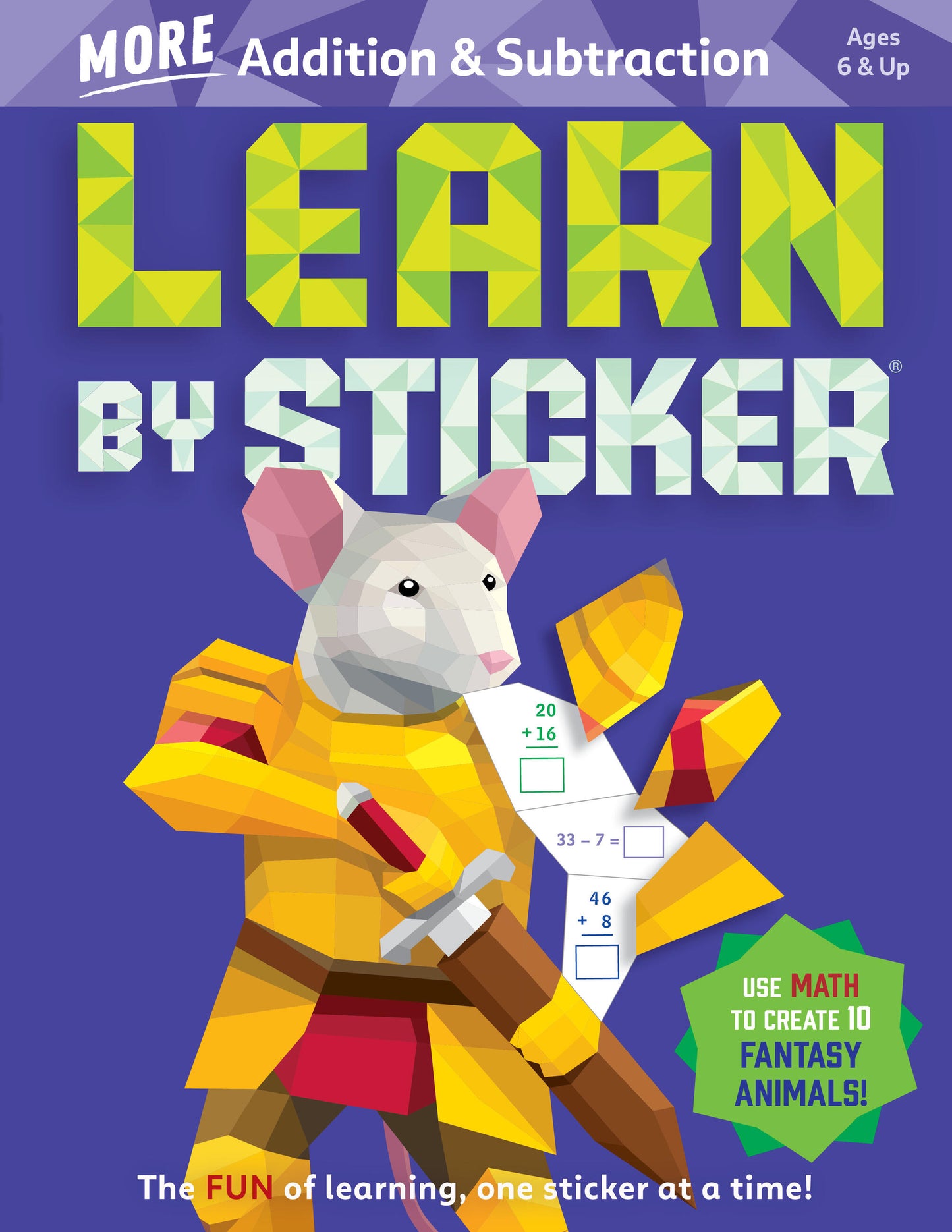 Learn by Sticker: More Addition &amp; Subtraction