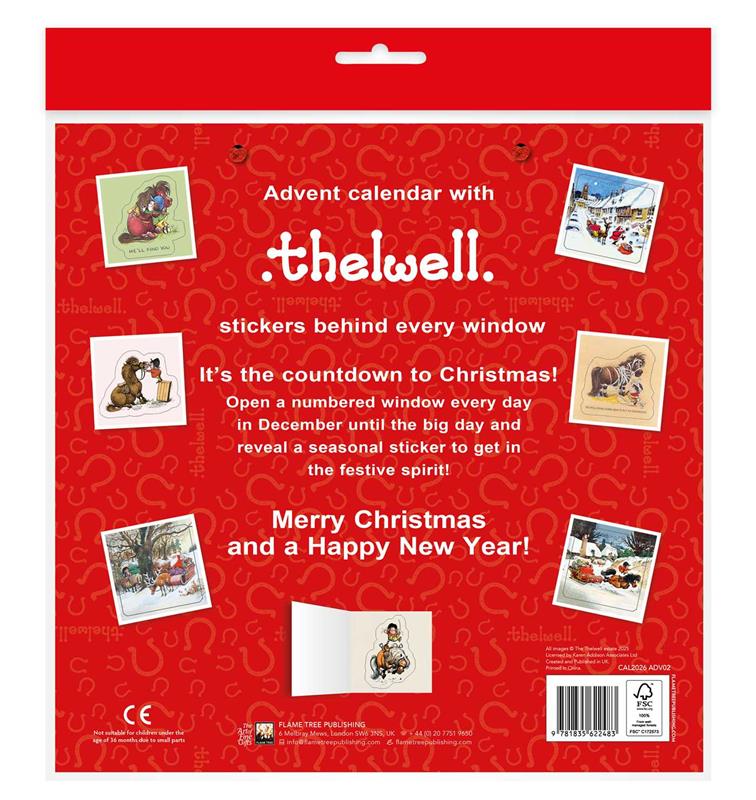 Norman Thelwell: Showjumping Santa Advent Calendar (with stickers)