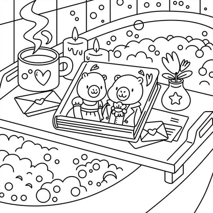 Little Bookworm: A Cozy Coloring Book