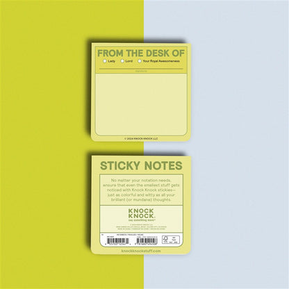 From the Desk Of Sticky Note