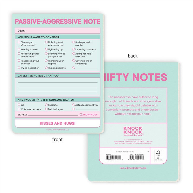 Passive Aggressive Nifty Note (Second Edition)