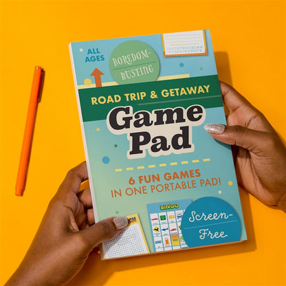 Roadtrip &amp; Getaway On-The-Go Game Pad, Travel Car Activities Book for Kids