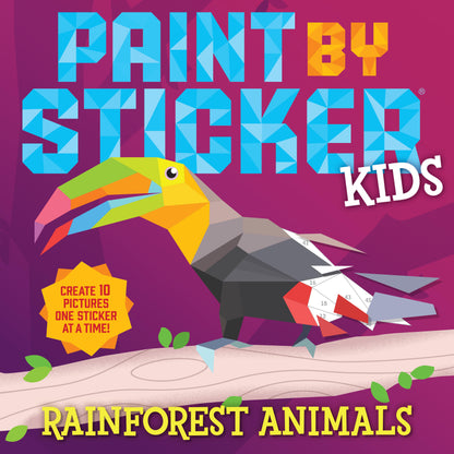 Peinture par Sticker Kids : Animaux de la forêt tropicale