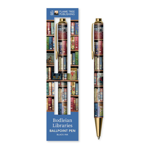 Bodleian Libraries: Hobbies &amp; Pastimes Bookshelves Boxed Decorative Ballpoint Pen
