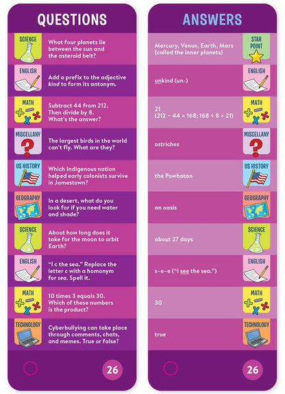 Brain Quest 4th Grade Smart Cards Revised 5th Edition