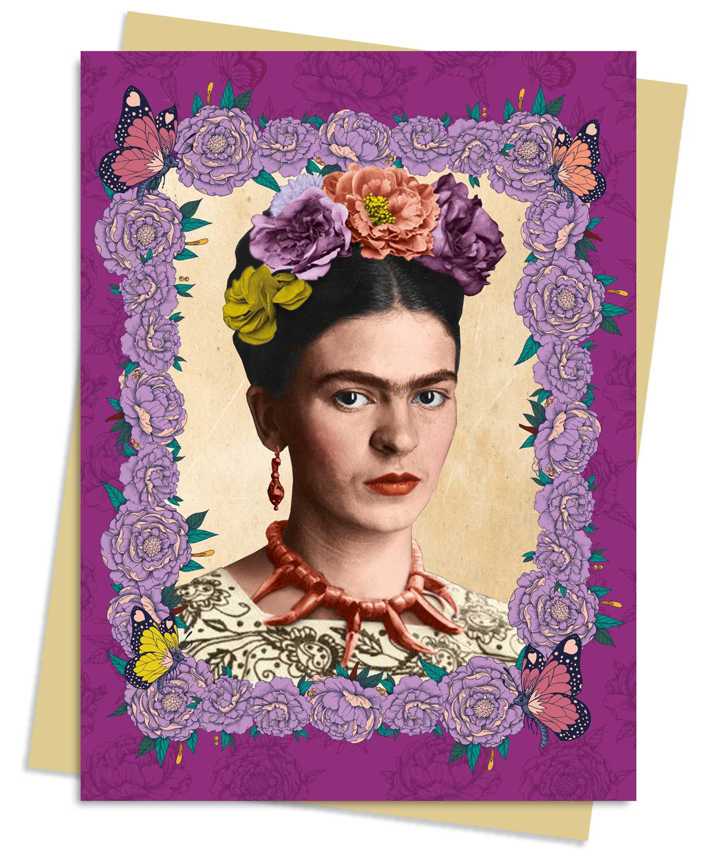 Frida Kahlo : Pack de cartes de vœux violettes