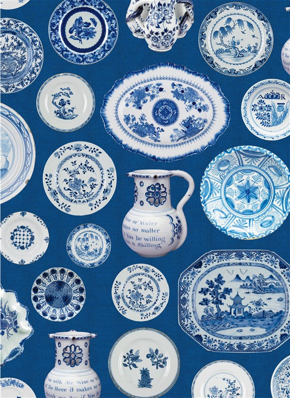 Colonial Williamsburg Blue and White American Style Wrapping Paper Book
