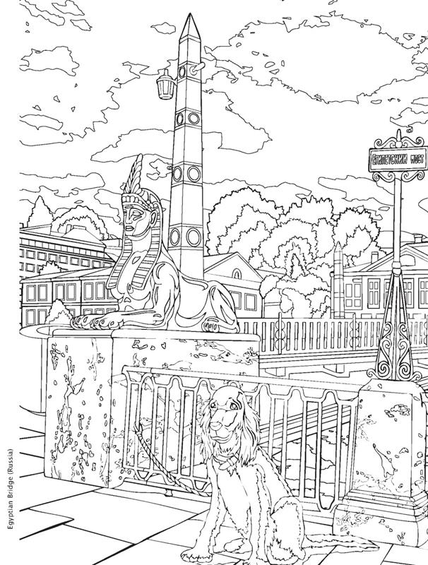 Creative Haven Bridges Coloring Book