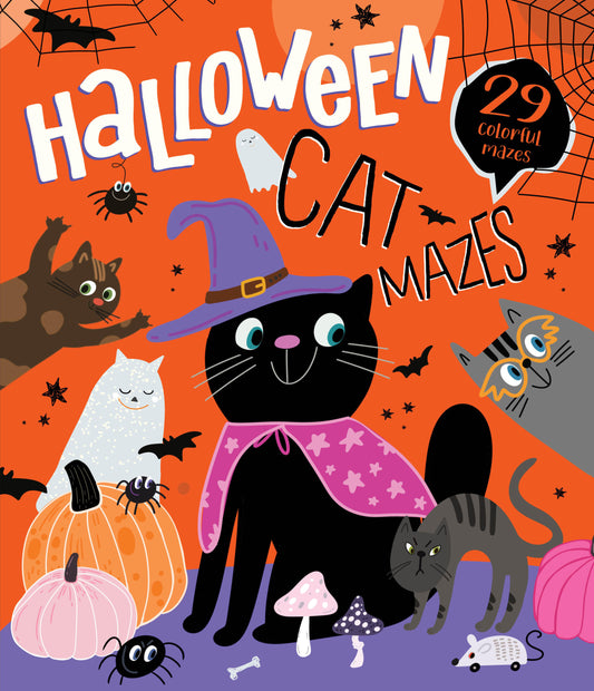 Labyrinthes de chats d'Halloween