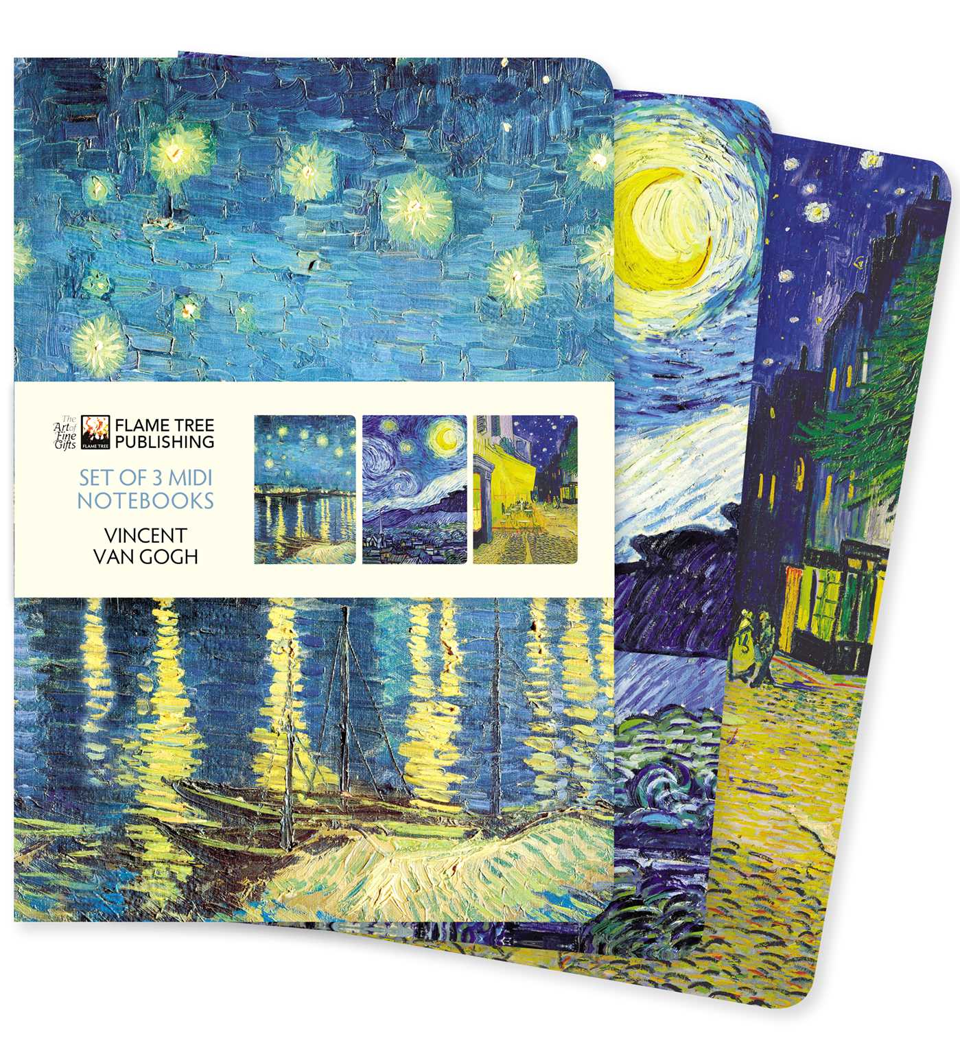 Vincent van Gogh Set of 3 Midi Notebooks