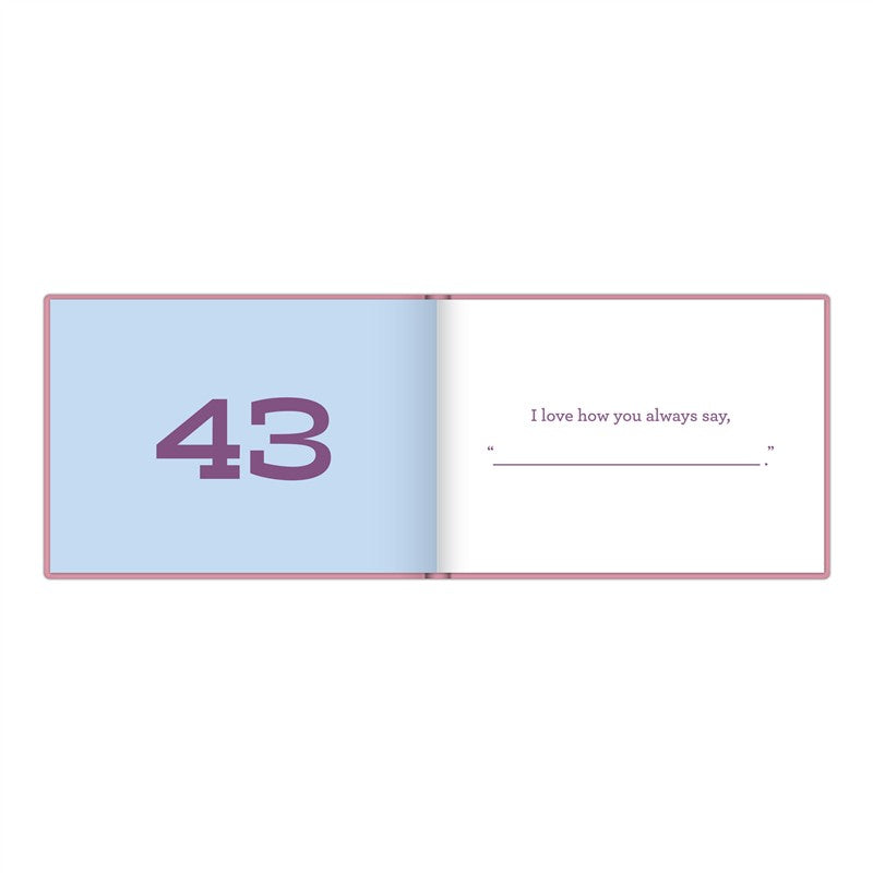 What I Love about You, Sis Fill in the Love Book