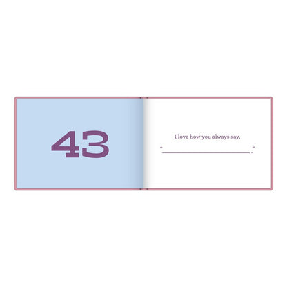 What I Love about You, Sis Fill in the Love Book
