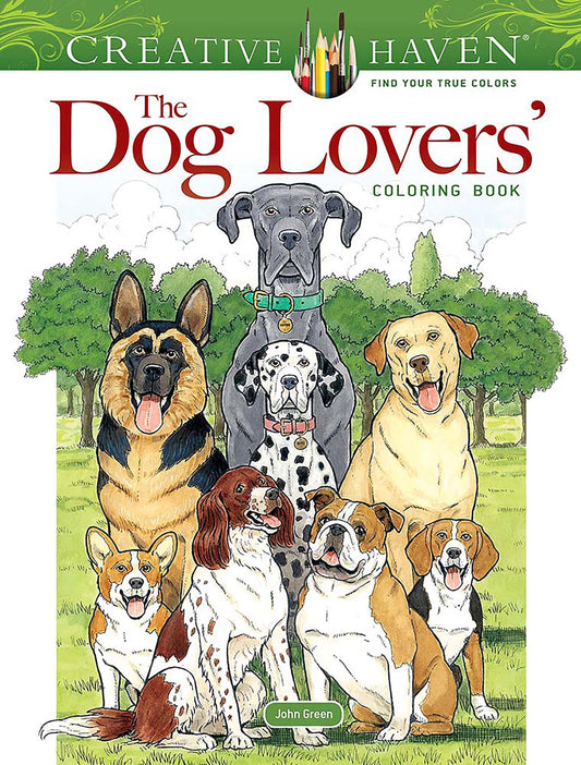 Livre de coloriage pour les amoureux des chiens Creative Haven