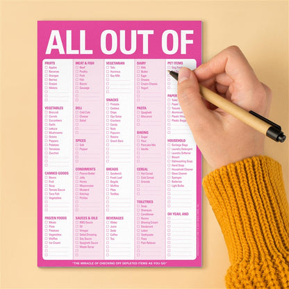 All Out Of Pad with Magnet (Pink)