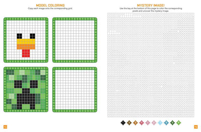 The 8-Bit Pixel World Coloring Book