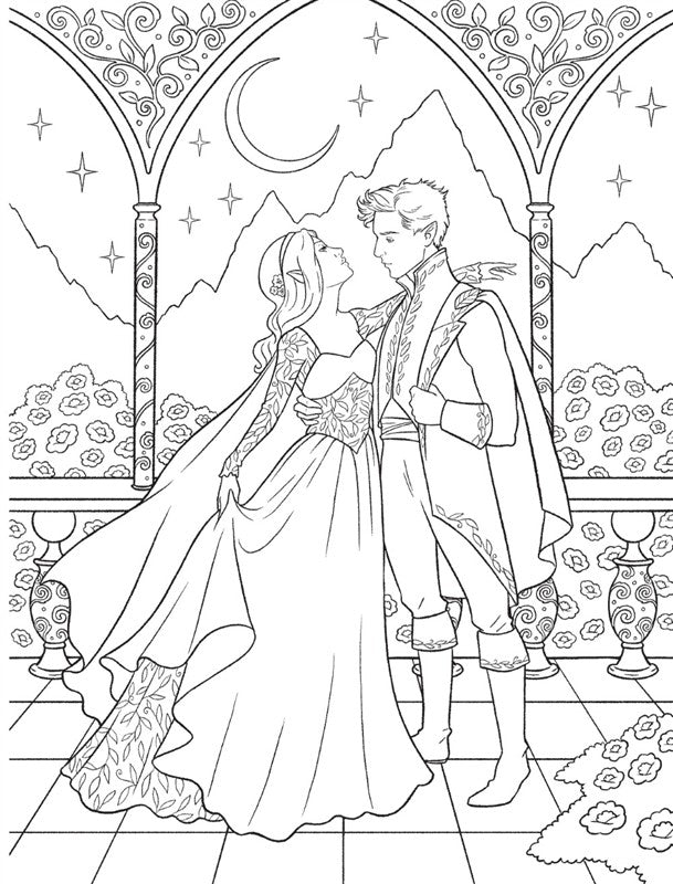 Fae: A Romantasy Coloring Book