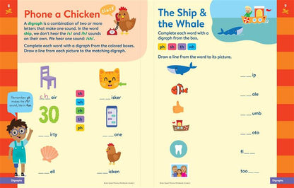 Brain Quest Phonics Workbook: Grade 2