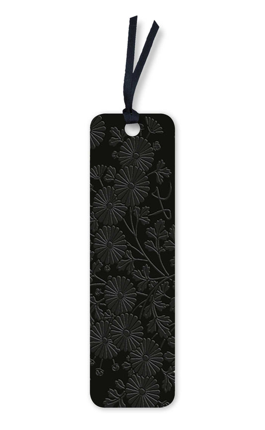 Uematsu Hobi: Box Decorated with Chrysanthemums Artisan Art Vegan Leather Bookmarks (pack of 10)