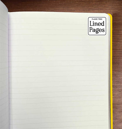 Yellow & Dark Teal Artisan Paperback Notebook