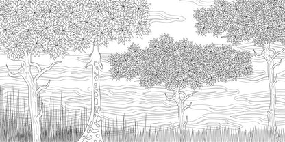 The Splendor of Trees Coloring Book