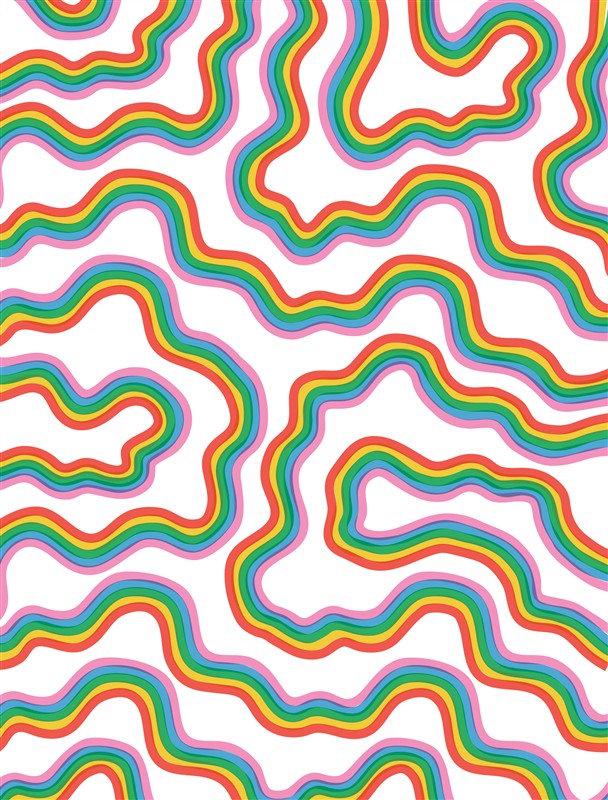 Rainbow Everything! Wrapping Paper Book