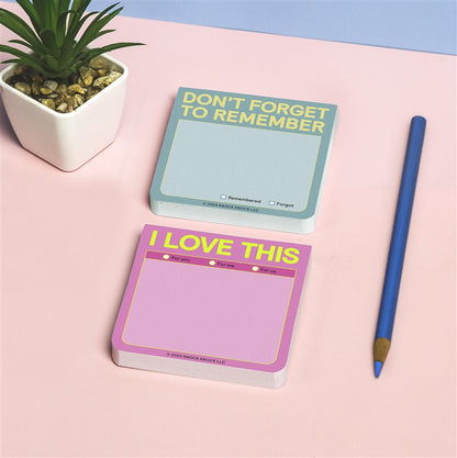 Don't Forget to Remember Sticky Note