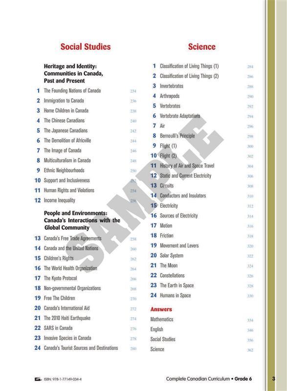 Complete Canadian Curriculum 6 (Revised &amp; Updated)