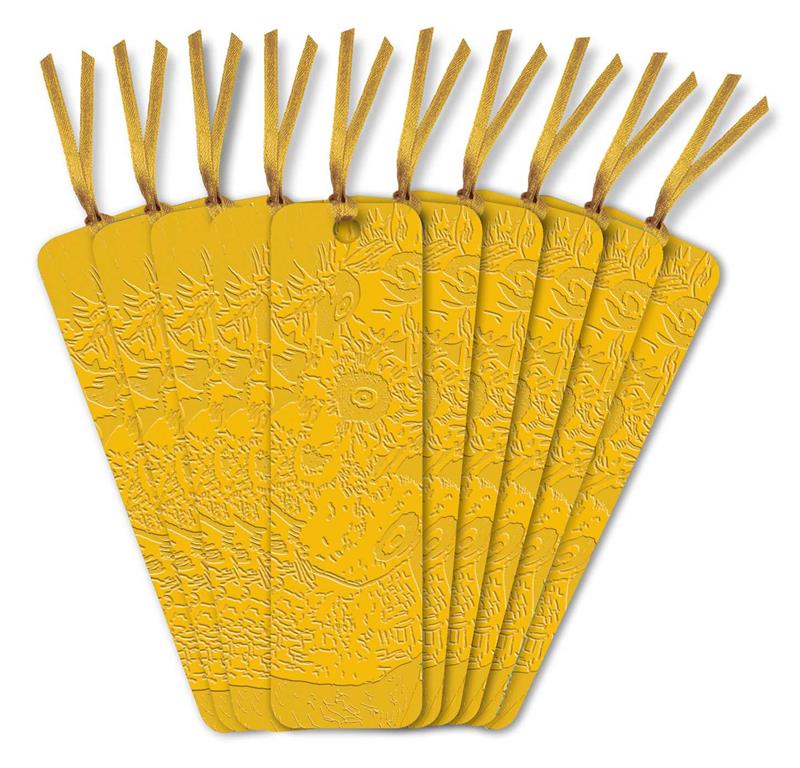 Vincent van Gogh: Sunflowers Artisan Art Vegan Leather Bookmarks (pack of 10)