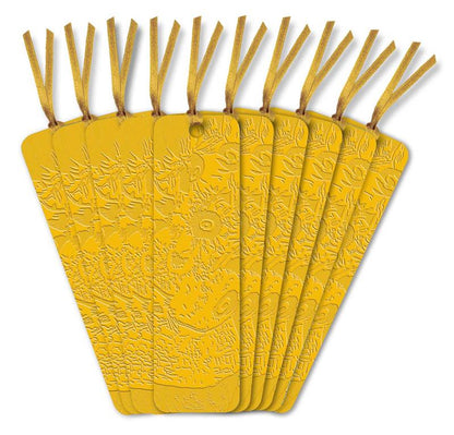 Vincent van Gogh: Sunflowers Artisan Art Vegan Leather Bookmarks (pack of 10)