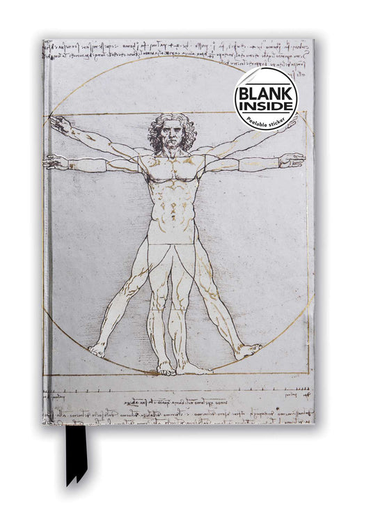 Leonardo da Vinci: Vitruvian Man (Foiled Blank Journal)